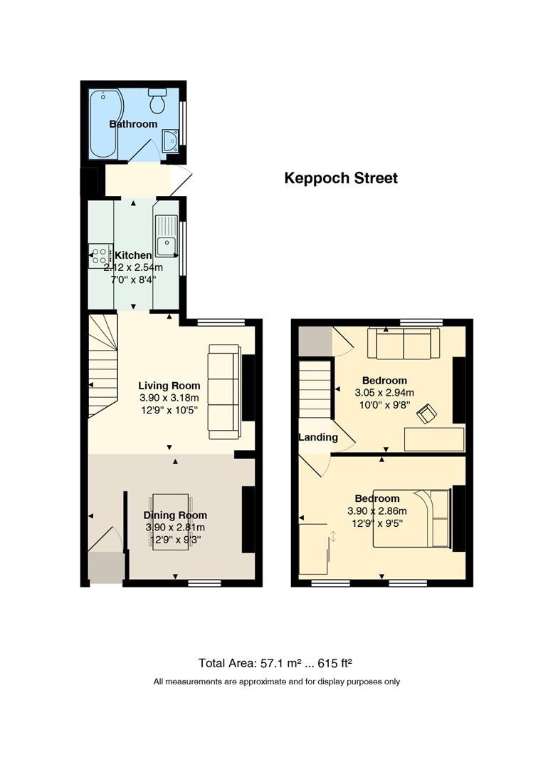 Floorplan for Keppoch Street, Roath, Cardiff